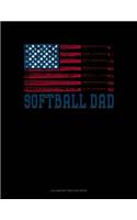 Softball Dad American Flag