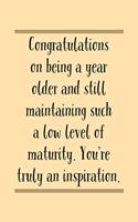 Congratulations On Being