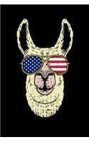 Patriotic Llama: 120 Pages I 6x9 I Cornellnotes I Funny 4th Of July, Patriotic, Liberty & 1776 Gifts