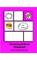 Blank Comic Book Notebook