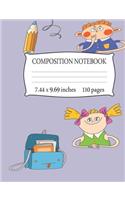 Composition Notebook 7.44 x 9.69 Inches 110 pages