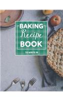 Baking Recipe Books to Write in