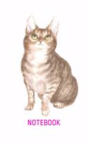 Notebook: Tabby Cat - Lined, Empty Journal for Your Personal Recipe Compilation - 6x9'', 110 Pages