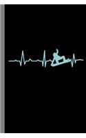 Snowboarding Heartbeat: Snowboard Ski Gift For Snowboarders (6x9) Dot Grid Notebook To Write In