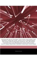 Articles on Australian Rules Football Executives, Including: Jeff Kennett, Eddie McGuire, John Elliott (Businessman), Jim Stynes, Walter Baldwin Spenc