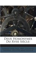 Deux Homonymes Du Xviie Siècle