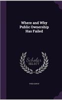 Where and Why Public Ownership Has Failed: (English)