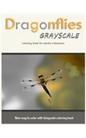 Dragonflies Grayscale Coloring Book for Adults Relaxation
