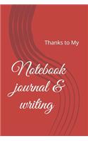 Notebook journal & writing (100 pages)