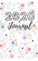 2020 Floral Journal, Blank Lined for all your Thoughts, Ideas, and Dreams, 6x9