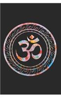 Om Ohm Aum Symbol Spiritual Yoga Gift: 120 Pages 6 'x 9' -Dot Graph Paper Journal Manuscript - Planner - Scratchbook - Diary