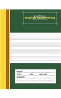 Amiesk Notebook - English Handwriting Notebook - 140 pages (7.44 x 9.69 inch)