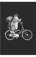 Squirrel In Bicycle: Squirrels Notebook, Dotted Bullet (6" x 9" - 120 pages) Animal Themed Notebook for Daily Journal, Diary, and Gift