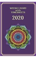 Weekly Diary with TimeSheets 2020