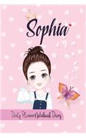 Sophia Daily Planner Notebook Diary