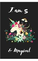 Unicorn Journal I am 5 & Magical