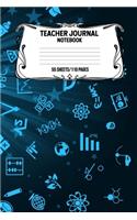 Teacher Journal Notebook 55 Sheets/110 Pages