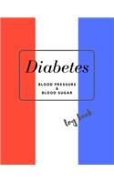 Diabetes Blood Pressure and Blood Sugar Log Book