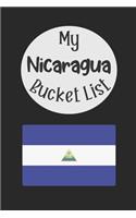 My Nicaragua Bucket List: Novelty Bucket List Themed Notebook