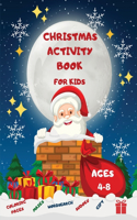 Christmas Activity Book for Kids Ages 4-8