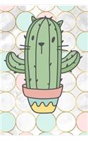 Cat Cactus Notebook: Cat Journal Notebook Fun Diary for Cat Lovers Kawaii Catcus Notepad 200 Pages Lined Notepad 6x9