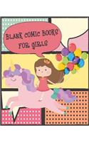 Blank Comic Book for Girls