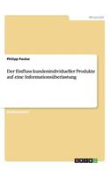 Einfluss kundenindividueller Produkte auf eine Informationsüberlastung