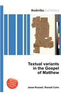 Textual Variants in the Gospel of Matthew