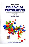 Analysis of Financial Statements for class 12th (C.B.S.E.) [Paperback], by Sandeep Garg