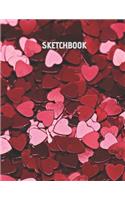 Sketchbook: Blank Sketchbook Heart Design