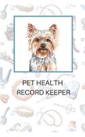 Pet health record keeper