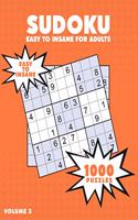 1000 Sudoku Easy to Insane for Adults