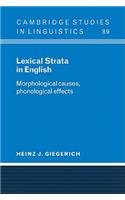 Lexical Strata in English