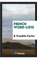 French Word-Lists