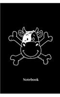 Notebook: Lined journal for pirate, cow and bandit fans - paperback, sketchbook, diary gift for men, women and children