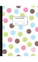 Dot Grid Notebook: Dotted Bullet Journal - Large 8.5 x 11 with 100 Pages White Paper for School Supplies, Office and Home Use - Design Code A4 200