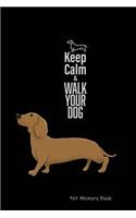 Pet Memory Book: Life With My Dog - A Joint Adventure Diary - Remembrance Book - Dachshund Cover