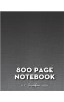 800 Page Notebook