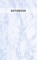 Notebook: Marble Stone Sky Blue Cover Lined Paper Writing Notebook for School, Home & Office