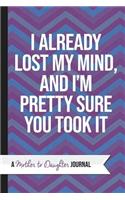 I Already Lost My Mind and I'm Pretty Sure You Took It