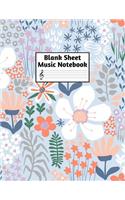Blank Sheet Music Notebook