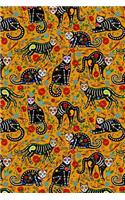 Day Of The Dead Pattern Sugar Skull Santa Muerte 09: Blank Dot Grid Notebook for Day Of The Dead Lovers