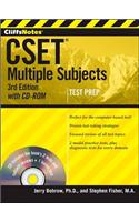 Cliffsnotes Cset: Multiple Subjects , 3rd Edition [With CDROM]