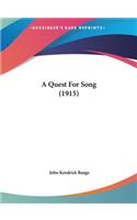A Quest for Song (1915)