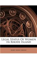 Legal Status of Women in Rhode Island