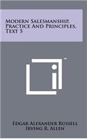 Modern Salesmanship, Practice and Principles, Text 5