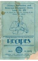 Chicago Bartenders 1945 Bar Guide Reprint Recipes