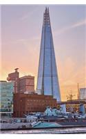 The Shard in London UK Journal: 150 page lined notebook/diary