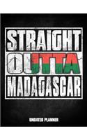 Straight Outta Madagascar Undated Planner