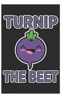 Turnip The Beet: Cute Lined Journal, Awesome Radish Funny Design Cute Kawaii Food / Journal Gift (6 X 9 - 120 Blank Pages)